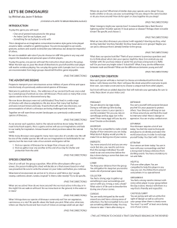 Let`s Be Dinosaurs!. - Golden Cobra Challenge