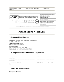 POTASSIUM NITRATE