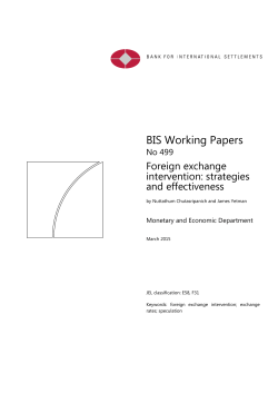 Foreign exchange intervention - Bank for International Settlements