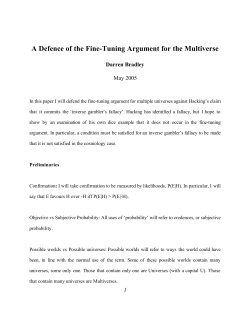 A Defence of the Fine-Tuning Argument for the Multiverse