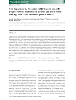 The dopamine D4 Receptor (DRD4) gene exon III polymorphism