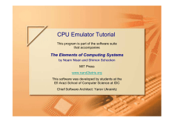 CPU Emulator Tutorial