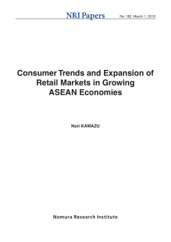 Consumer Trends and Expansion of Retail Markets in Growing