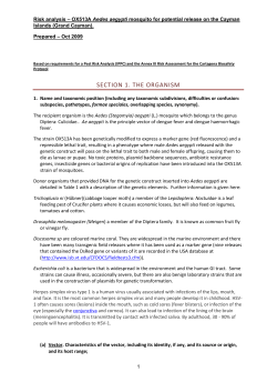 section 1. the organism