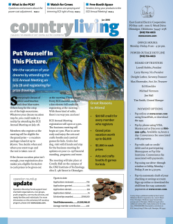 countryliving - East Central Oklahoma Electric Cooperative