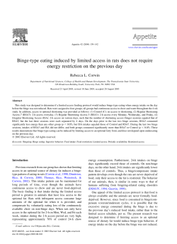 Binge-type eating induced by limited access in rats does not require
