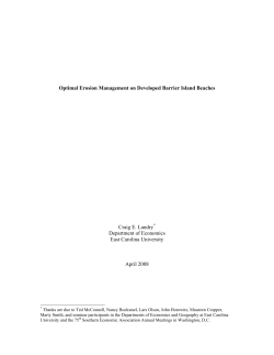 A General Model of Barrier Island Erosion Management