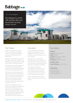 The Project Innovation Key details We designed a whole milk