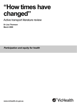 active transport literature review