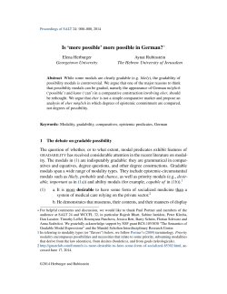 Is `more possible` more possible in German?