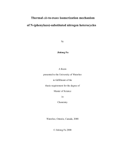 Thermal cis-to-trans isomerization mechanism of N
