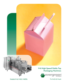 N-8 High-Speed Gable Top Packaging Machines