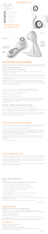 IMPORTANT SAFEGUARDS SAVE THESE INSTRUCTIONS