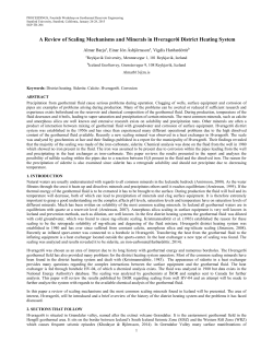 A Review of Scaling Mechanisms and Minerals in Hveragerði