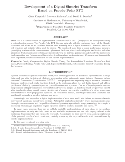 Development of a Digital Shearlet Transform Based on Pseudo