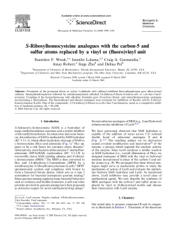 S-Ribosylhomocysteine analogues with the carbon