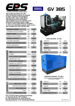 High quality generating sets with Volvo Penta diesel engines are