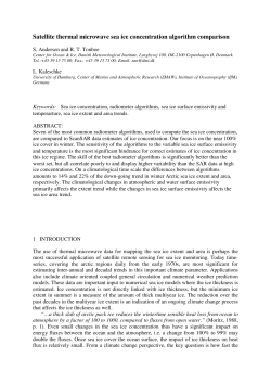Satellite thermal microwave sea ice concentration