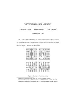 Gerrymandering and Convexity - Mathematical Association of America