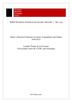 Spain`s Historical National Accounts: Expenditure and Output, 1850