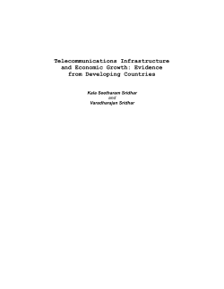 Telecommunications Infrastructure and Economic Growth