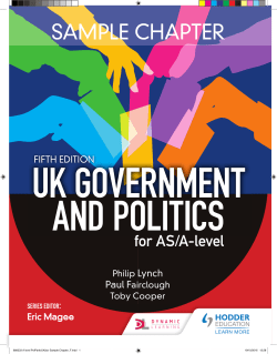 UK Government and Politics for AS/A-level, Fifth