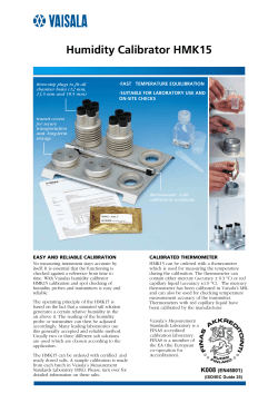Humidity Calibrator HMK15