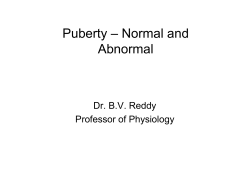 Puberty