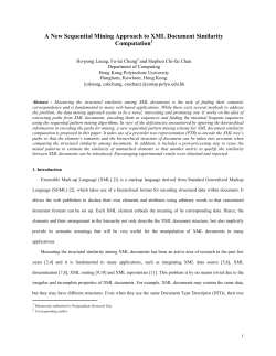 A New Sequential Mining Approach to XML Document