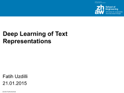 Deep Learning of Text Representations