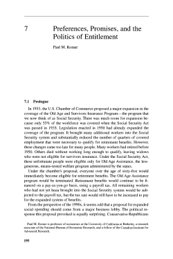 Preferences, Promises, and the Politics of Entitlement