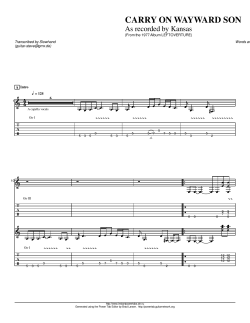 Carry On My Wayward Son.ptb