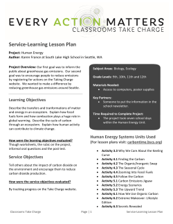 Service-Learning Lesson Plan
