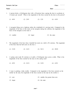 Newton`s 3rd Law