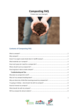 Composting FAQ - Cultivating Community