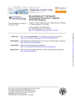 NFAT/Oct Elements Transcription Directed by Composite