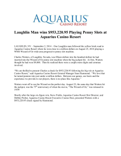 Laughlin Man wins $953,220.95 Playing Penny Slots at Aquarius
