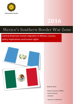 Mexico`s Southern Border War Zone