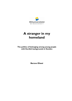 A stranger in my homeland