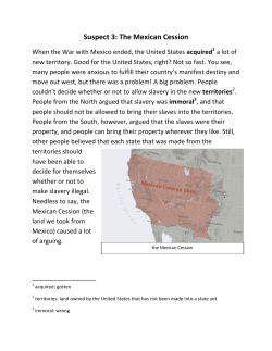 Suspect 3: The Mexican Cession