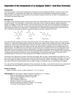 Acid-Base Extraction - Santa Monica College