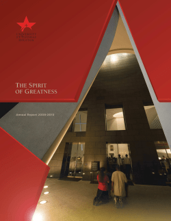 Annual Report 2009-2010 - University of St. Thomas