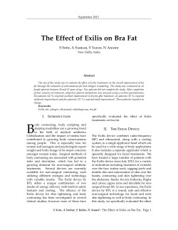 The Effect of Exilis on Bra Fat