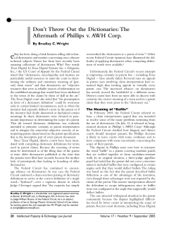 Don`t Throw Out the Dictionaries: The Aftermath of