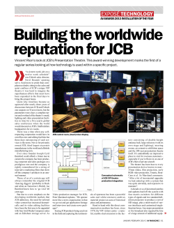Building the worldwide reputation for JCB