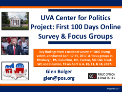 Survey - University of Virginia Center for Politics