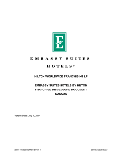 HILTON WORLDWIDE FRANCHISING LP EMBASSY SUITES