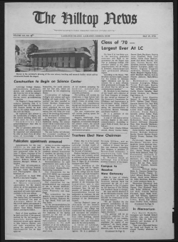 Class of 70 — Largest Ever At LC