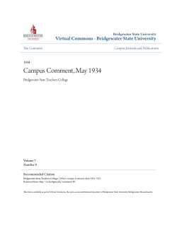 Campus Comment, May 1934 - Virtual Commons