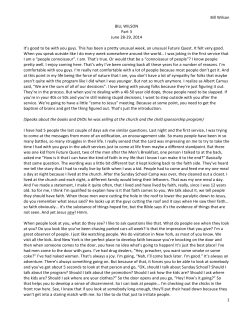 Bill Wilson 1 BILL WILSON Part 3 June 28